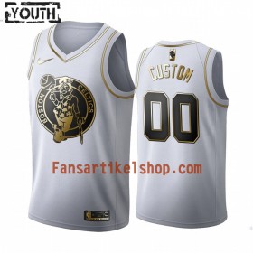 NBA Boston Celtics Trikot Benutzerdefinierte Nike 2019-2020 Weiß Golden Edition Swingman - Kinder
